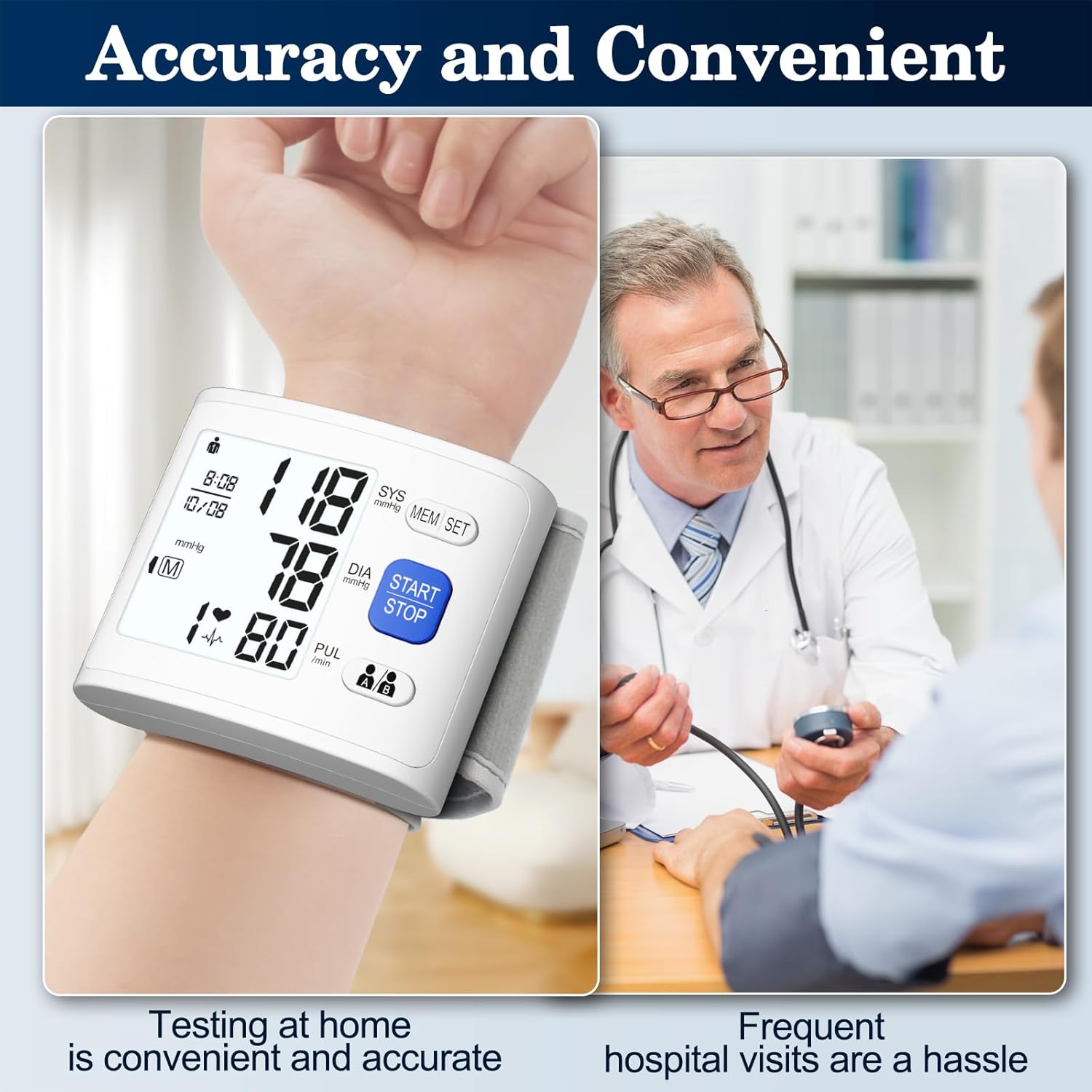 Wrist Blood Pressure Monitor View 3